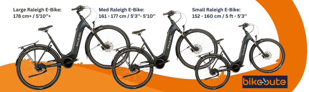 Selection of e-bikes from Bike Bute