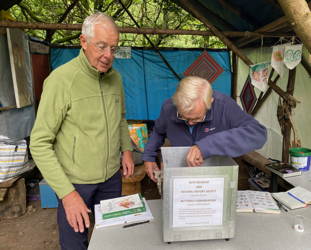 Bill Stein and Ron Forrester, moth conservation volunteers